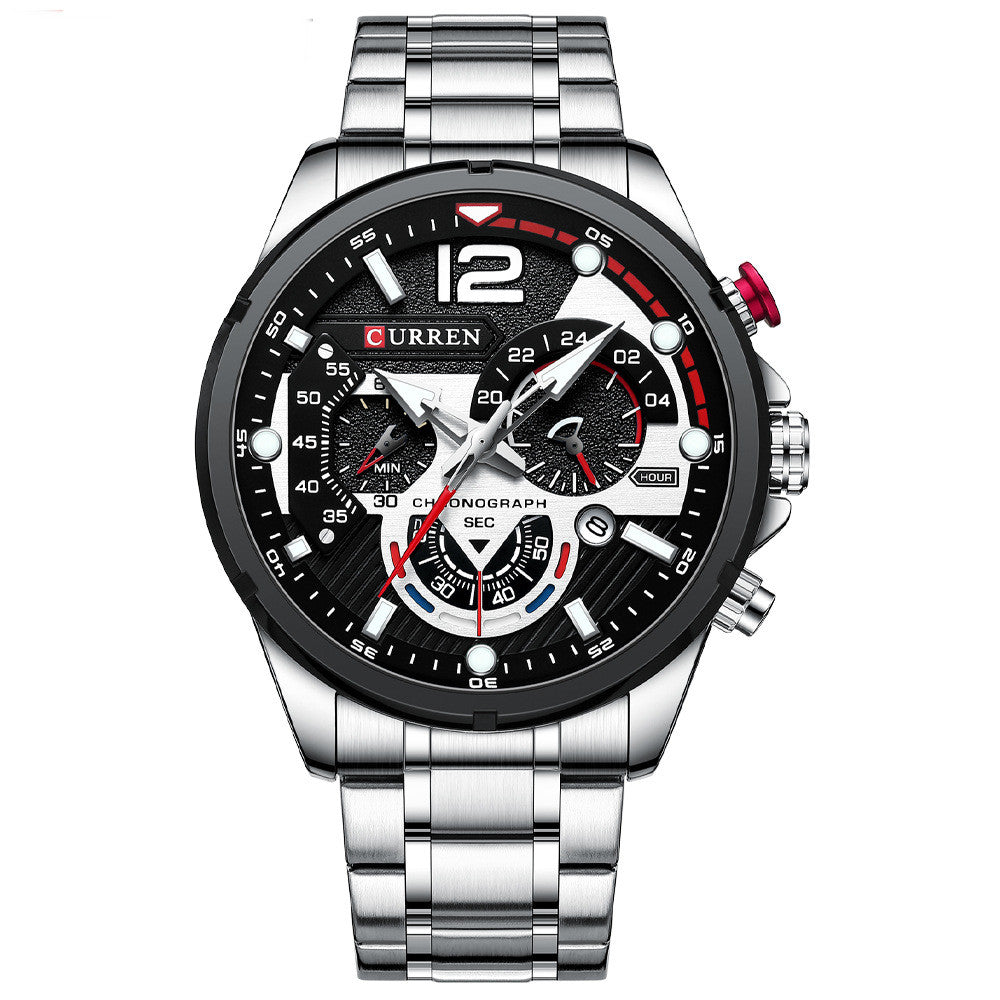 CURREN Vanguard Chronograph - Men’s Steel Sport Watch