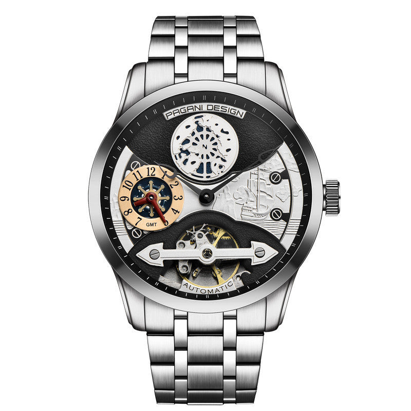 PAGANI DESIGN Automatic Skeleton Steel - Luxury Mechanical Watch