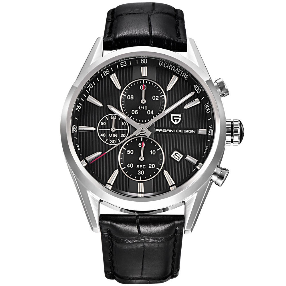 PAGANI DESIGN Silver Chronograph - Stainless Steel Luxury Watch