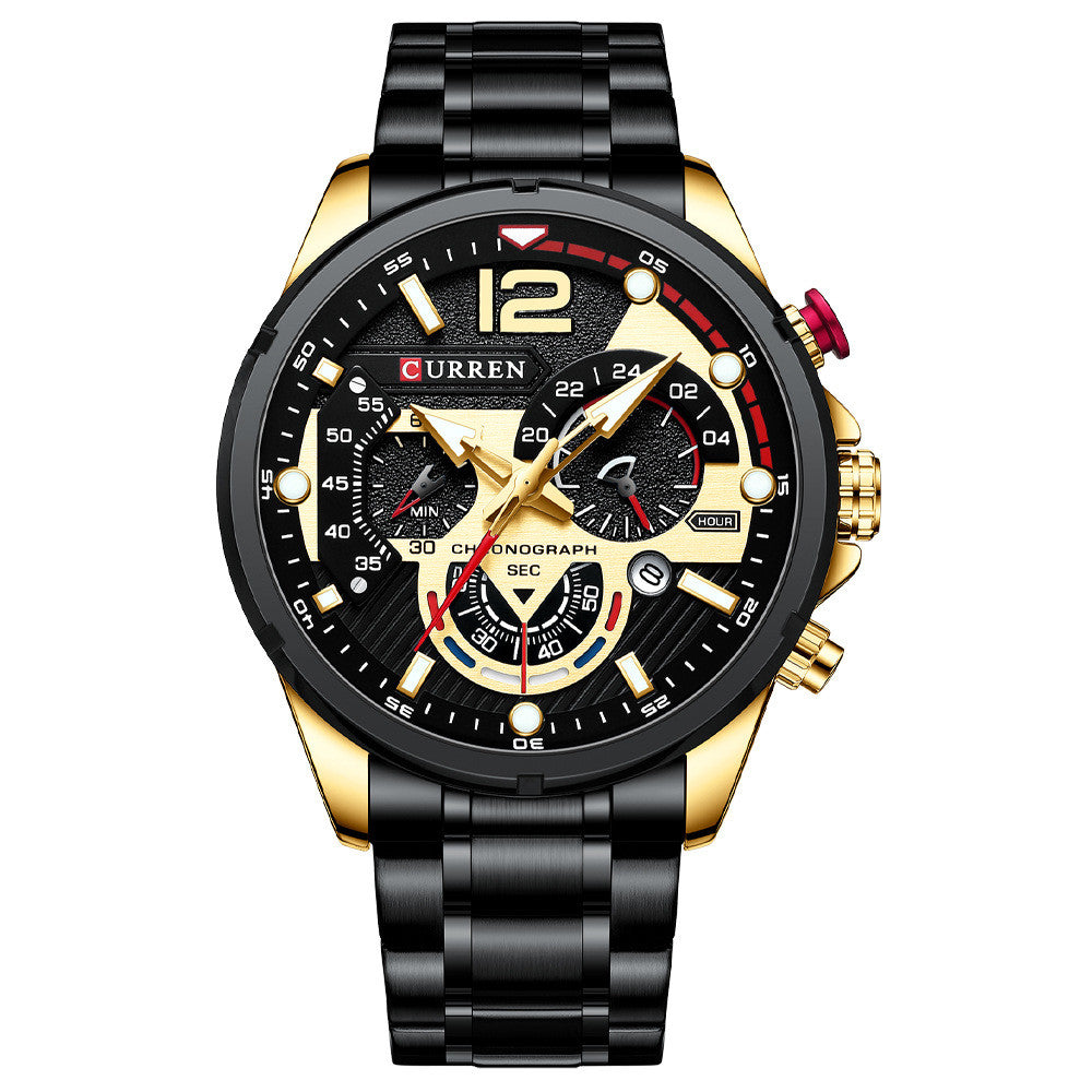 CURREN Vanguard Chronograph - Men’s Steel Sport Watch