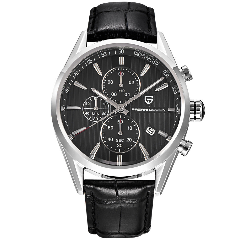 PAGANI DESIGN Silver Chronograph - Stainless Steel Luxury Watch