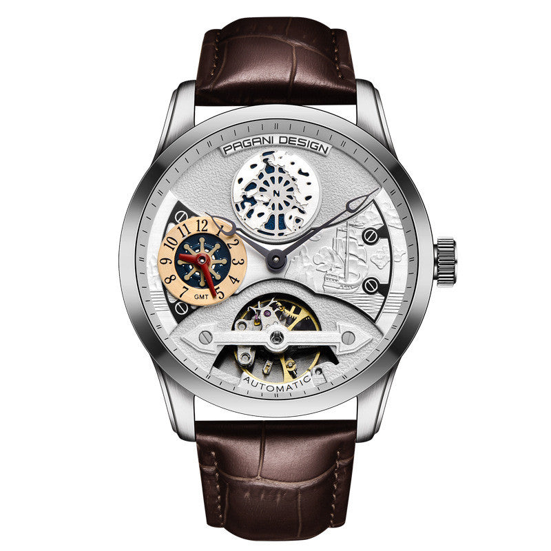 PAGANI DESIGN Automatic Skeleton Steel - Luxury Mechanical Watch